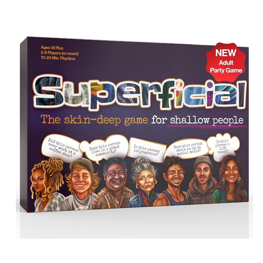 NEW Superficial Adult Party Card Game Board Game Guess Who The Skin-Deep Game